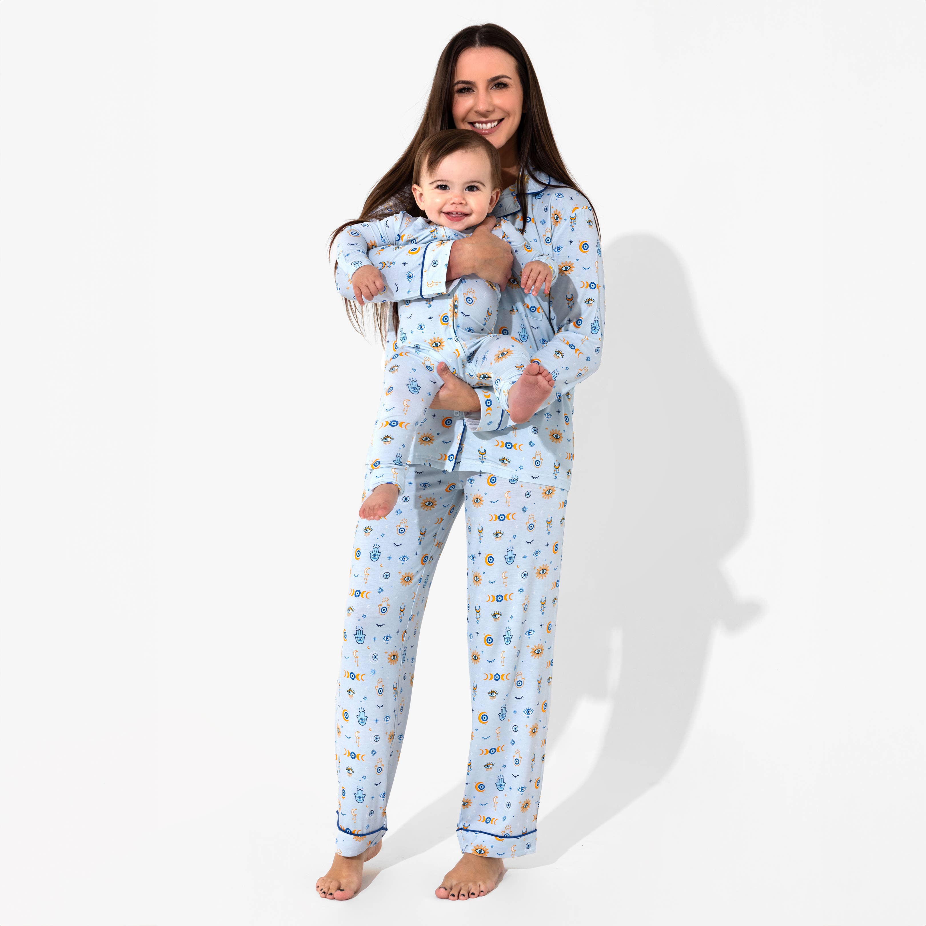 Bellabu Bear - Wholesale Sleepwear Set - Women's - The Eye Blue Bamboo Women's Pajama Set3