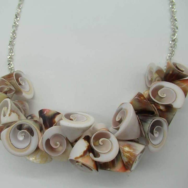 Shell Horn Necklace for wholesale by Mahogani Collections