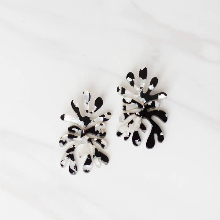 Moon-Seed - Wholesale Dangle Earrings - Matisse No.4 - Acrylic Lightweight Statement Earrings4