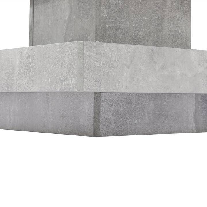 Urban Meuble - Wholesale Coffee Table - Double-tier coffee table with a glossy finish, 360° swivel in white and light gray marble effect 70*70cm ACHO23