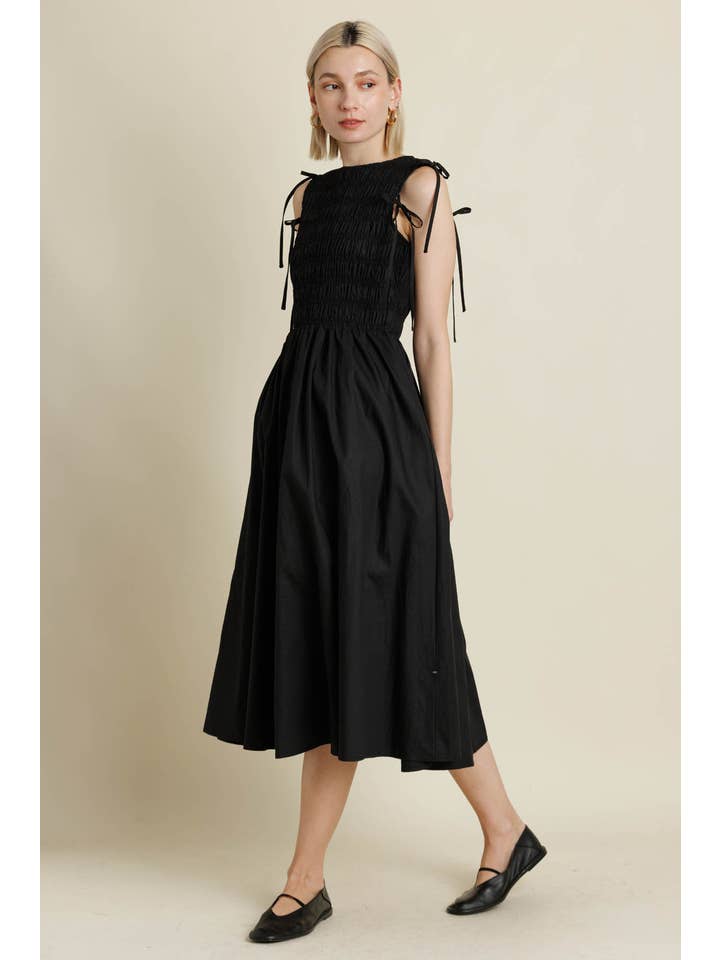 Aureum - Wholesale Dress - Women's - AD2157 - DETACHABLE SLV MIDI DRESS4