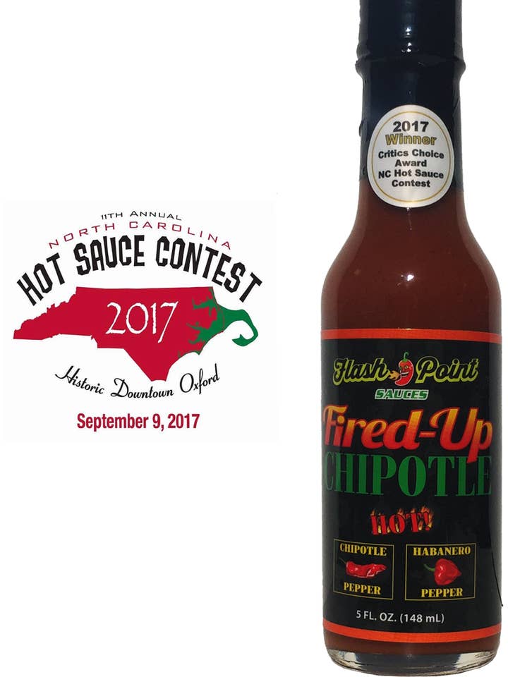 Fired-up Chipotle - 5 OZ Flaschenpreis - Großhandel für den Großhandel von Flash Point Sauces, LLC