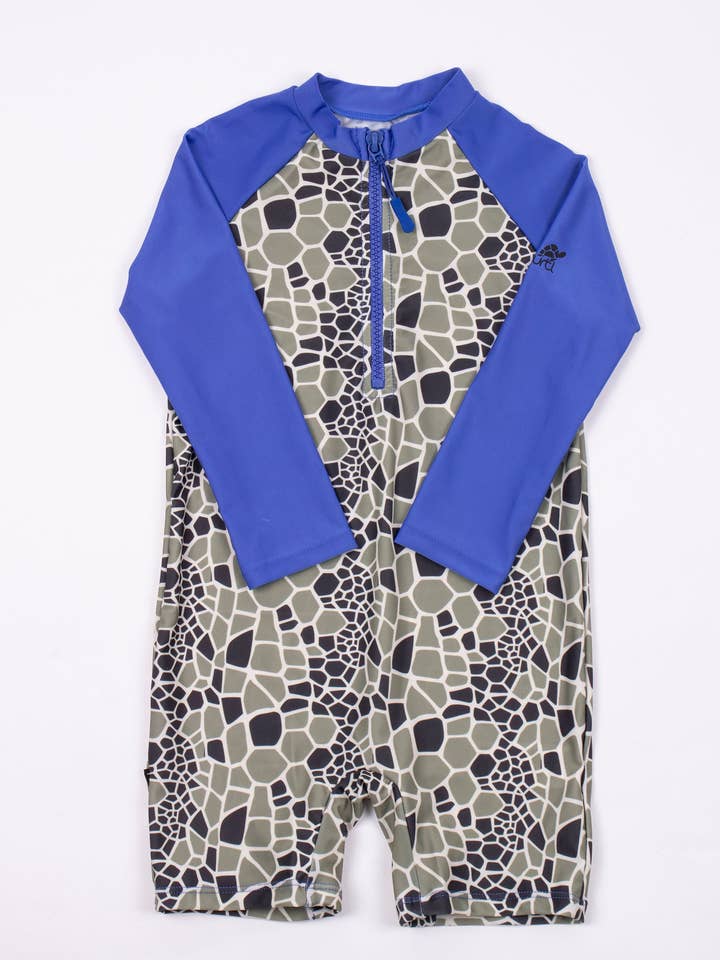 one piece swimsuit in blue for wholesale by Turtl