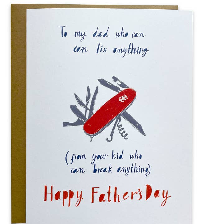 LadooLadoo - Wholesale Father's Day Card - Father's Day Card - To the dad who can fix anything!