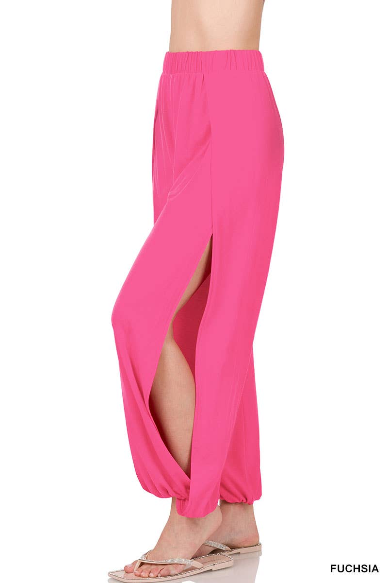 42POPS - Wholesale Pants - Women's - `.Split side pants reg/plus19