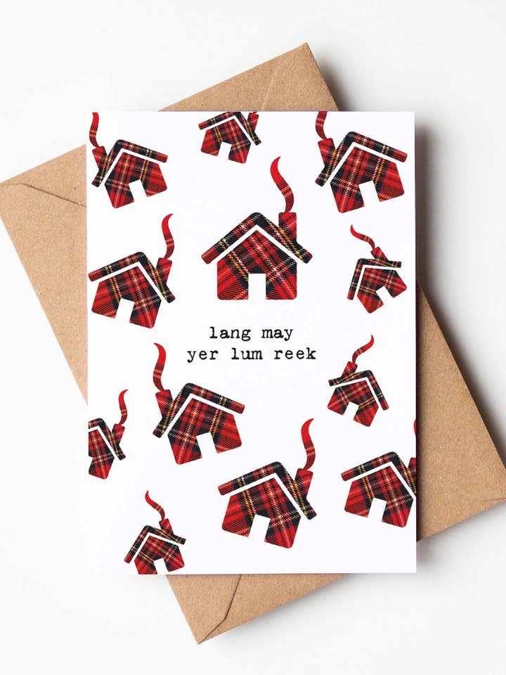 Lang May Yer Lum Reek Patter Card for wholesale by Hiya Pal