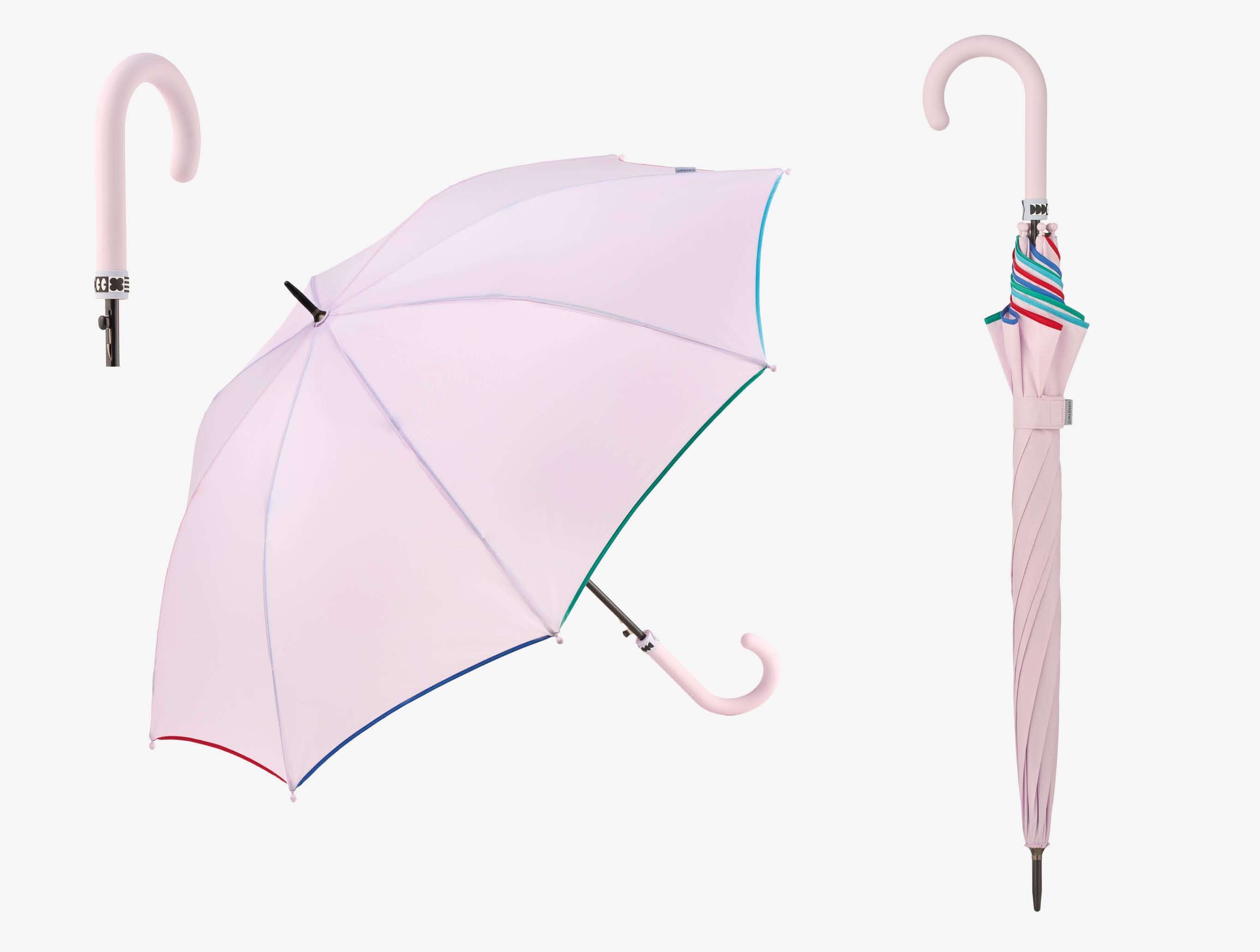 Mkr International - Wholesale Umbrella - Unisex - Long Auto Umbrella "Colors" | Bright and Colorful Ribs2