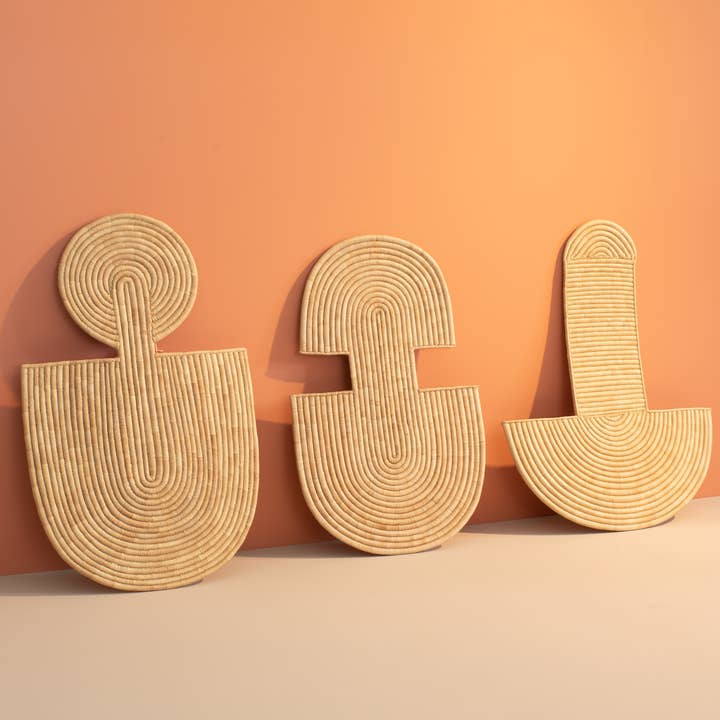 Malawi Abstract Mask - Natural for wholesale by Mbare Home + Gift