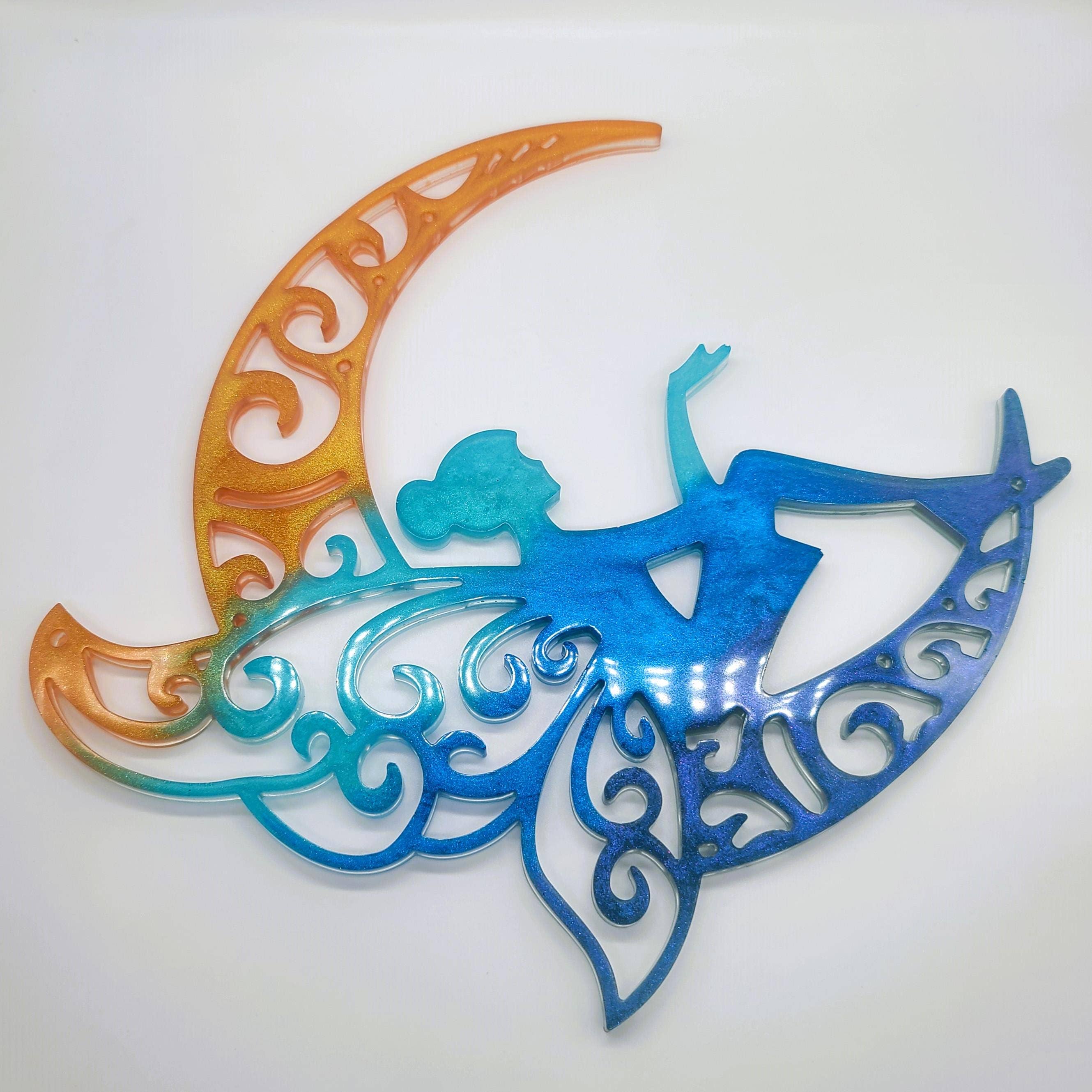 Slightly Askew Art - Wholesale Wall Accent - Eco-Friendly Holographic Fairy Resin Wall Hanging2