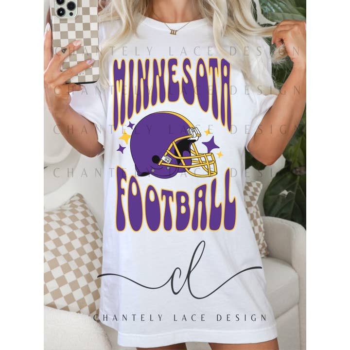 Minnesota Vikings Retro Groovy Comfort Colors for wholesale by Chantely Lace