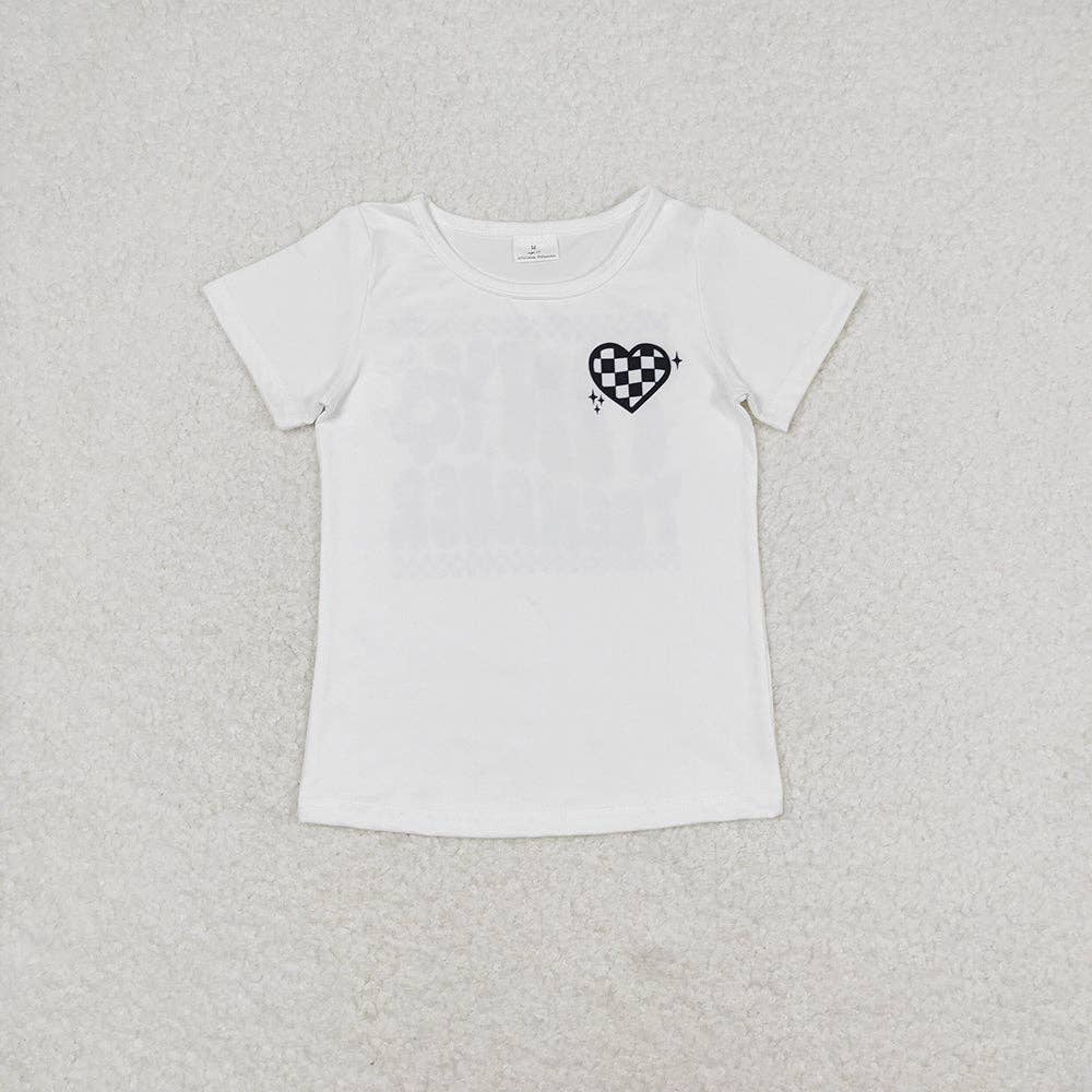 Aier Wholesale - Wholesale Screen Printed T-Shirt - Kids - Baby Girls Toddler Black Short Sleeve Tiny Teenager Tee Shirts Tops2