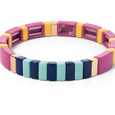 ¡Pulseras de Azulejos de Fin de Semana de Otoño en 3 Tonos de Color! para venta al por mayor de Malibu Sugar