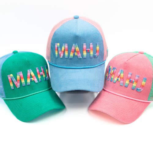 My Fair Mahjong - Wholesale Trucker Hat - Women's - MAHJONG HAT | Corduroy Trucker | MAHJ1