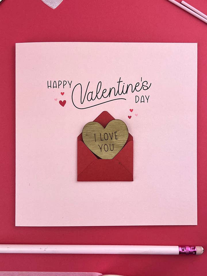 I Love You Valentine's Card for wholesale by KDee Designs