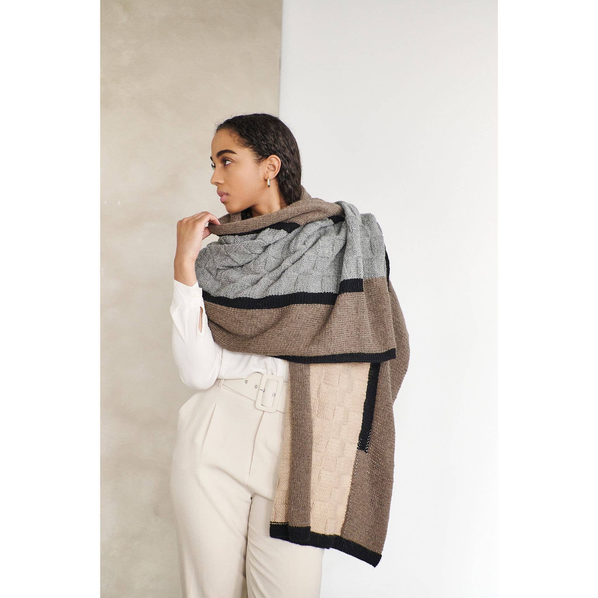 Variously – wholesale Throw blanket – Muhu Hand Knitted Peruvian Alpaca Blanket / Blanket Scarf6