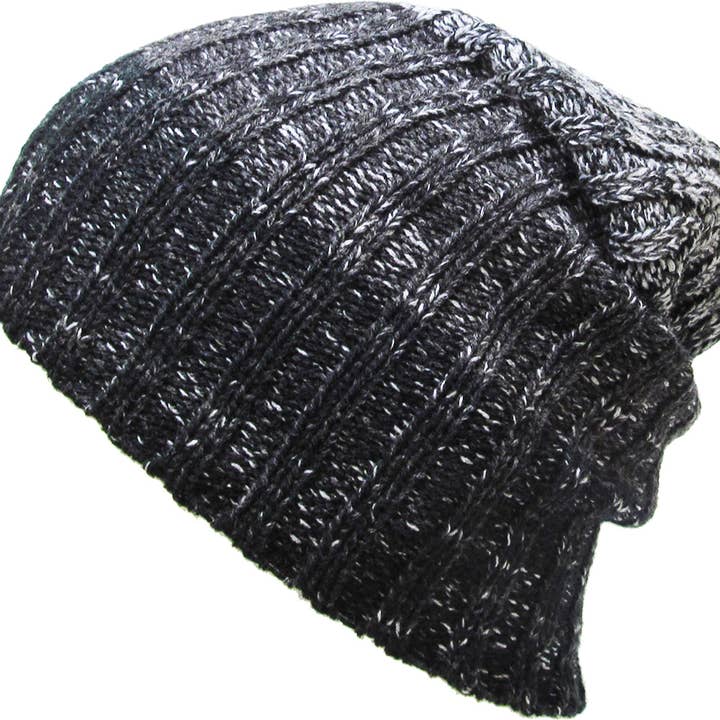KBETHOS - Wholesale Beanie - Women's - TRI-TONE SLOUCHY BEANIE | KBETHOS