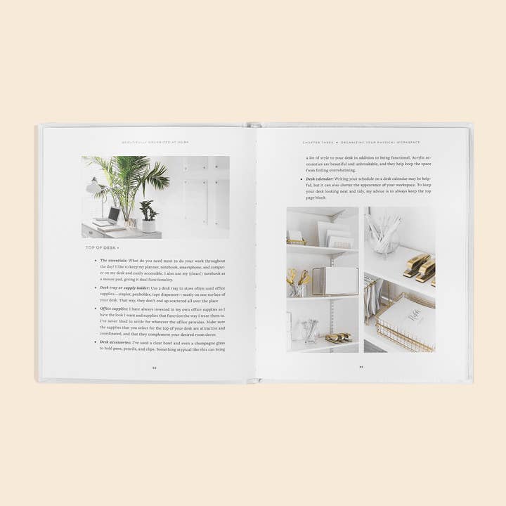 Paige Tate & Co. - Wholesale Book - Adult - Beautifully Organized at Work (White Coffee Table Books)