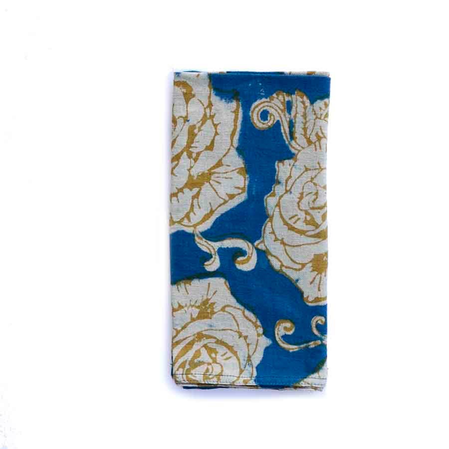 Ichcha - Vendita all'ingrosso Tovaglioli da tavola in stoffa - Tovaglioli per Cena Festiva, Set di 4 in Cotone Organico - Oro Rosa7