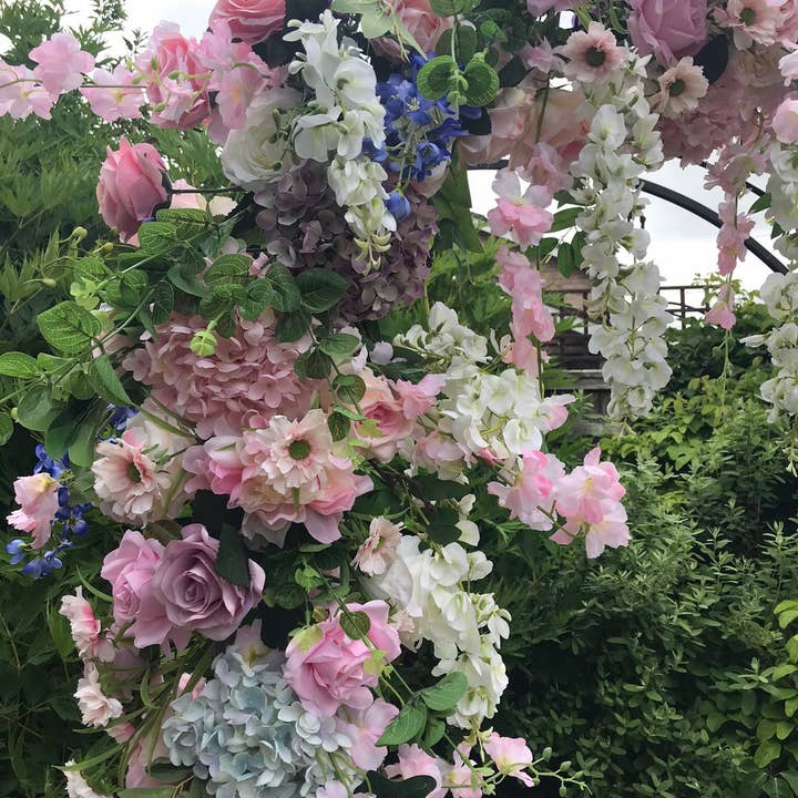 IVY CRUZ - Wholesale Bunting/Garland - Pastel Flower Garland, Floral Garland, Wedding Garland