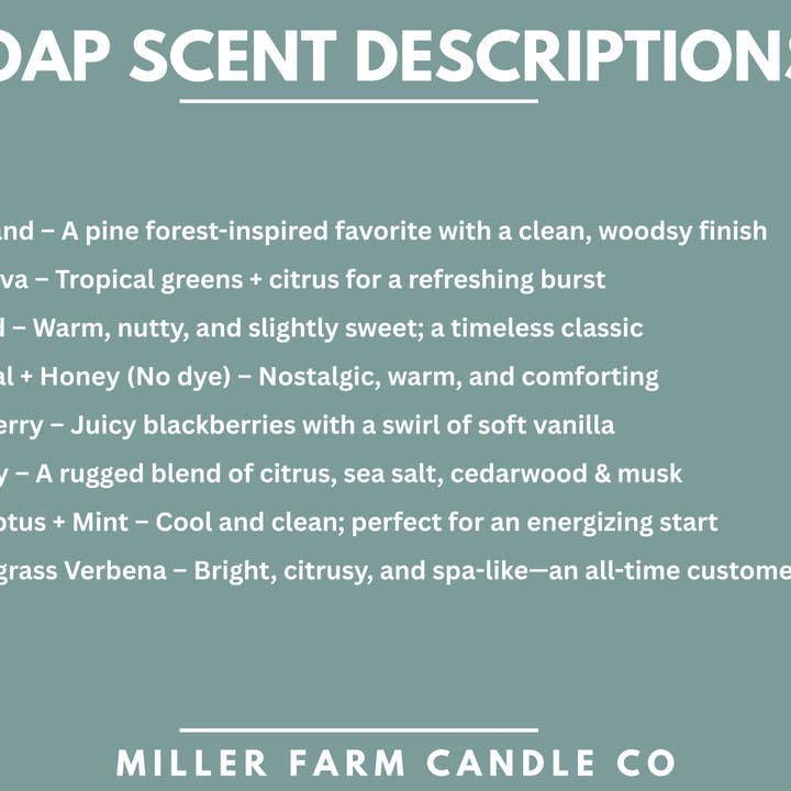 Miller Farm Candle Co - Wholesale Bar Soap - Goat Milk Bar Soap – Small Batch, Sustainably Made in the US2