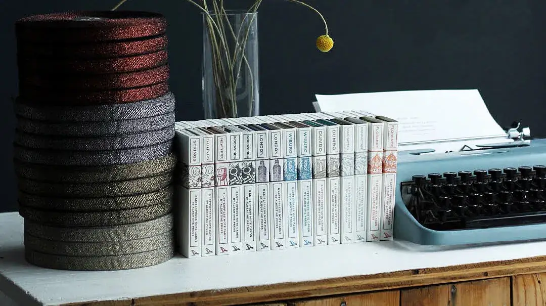 Albertine Press – wholesale Stationery/notecard set – Brooklyn Letterpress Library Note Card Set4