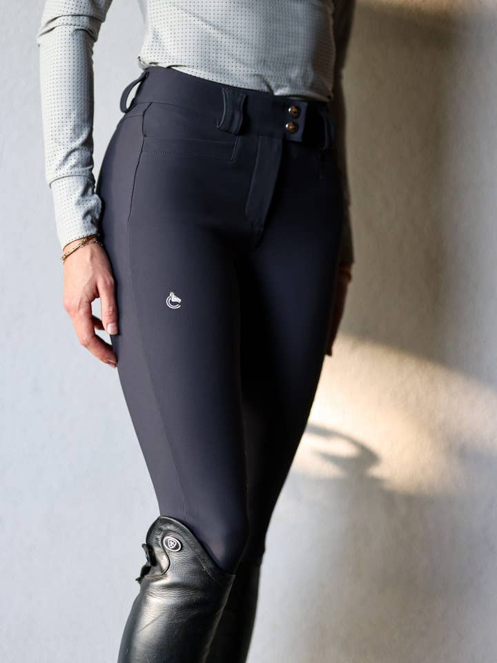 Alice Full Seat Lightweight Breeches | Graphite Gray for wholesale on Faire4