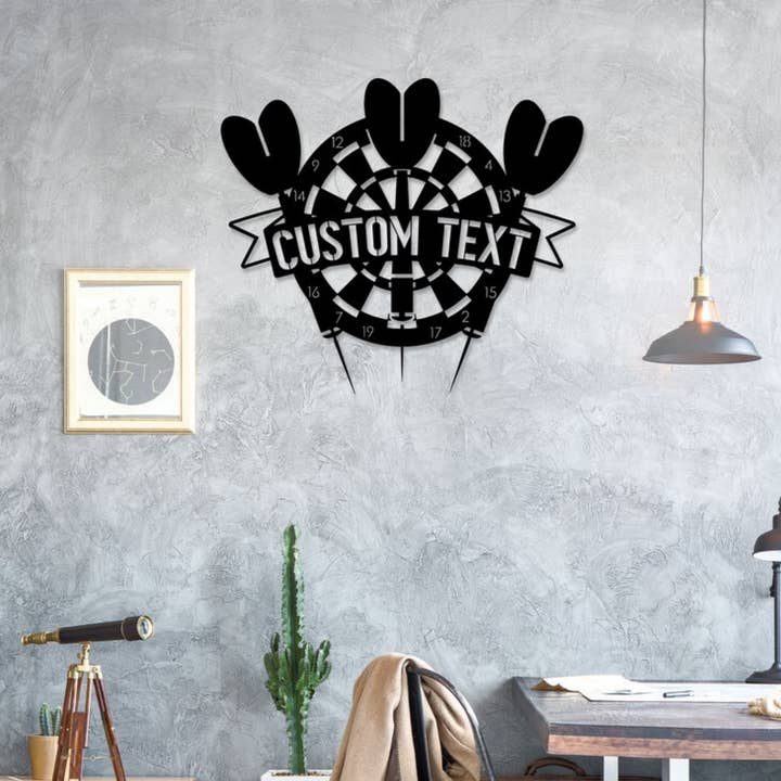 Glow Neon - Wholesale Sign - Personalize Darts Metal Sign, Target Dart Game Decor6