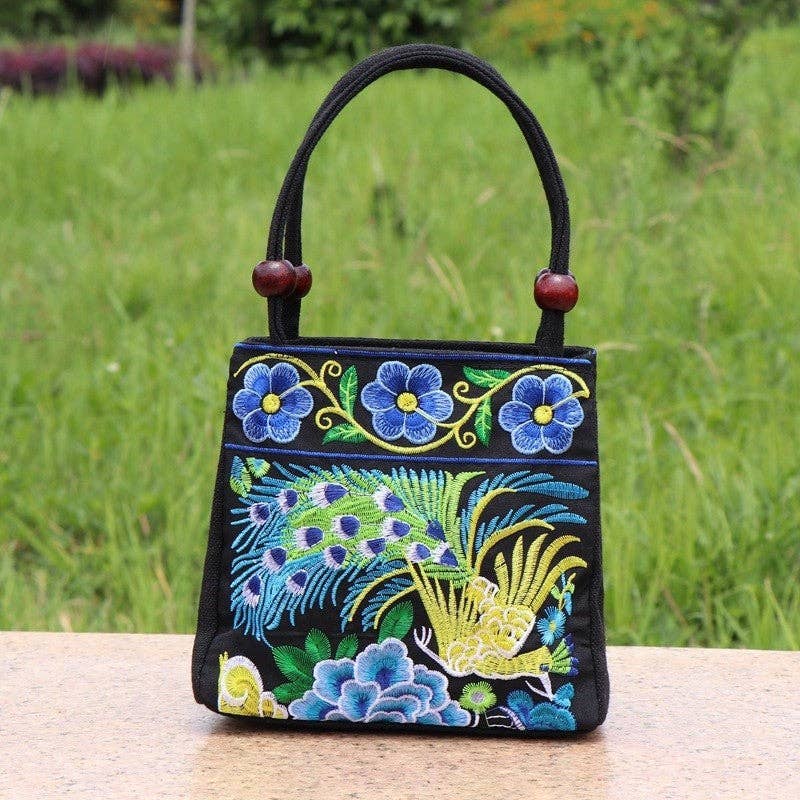 Plush Looks – wholesale Väska med handtag – Dam – Etnisk Broderad Handväska Lättvikts All-Season Klassisk8