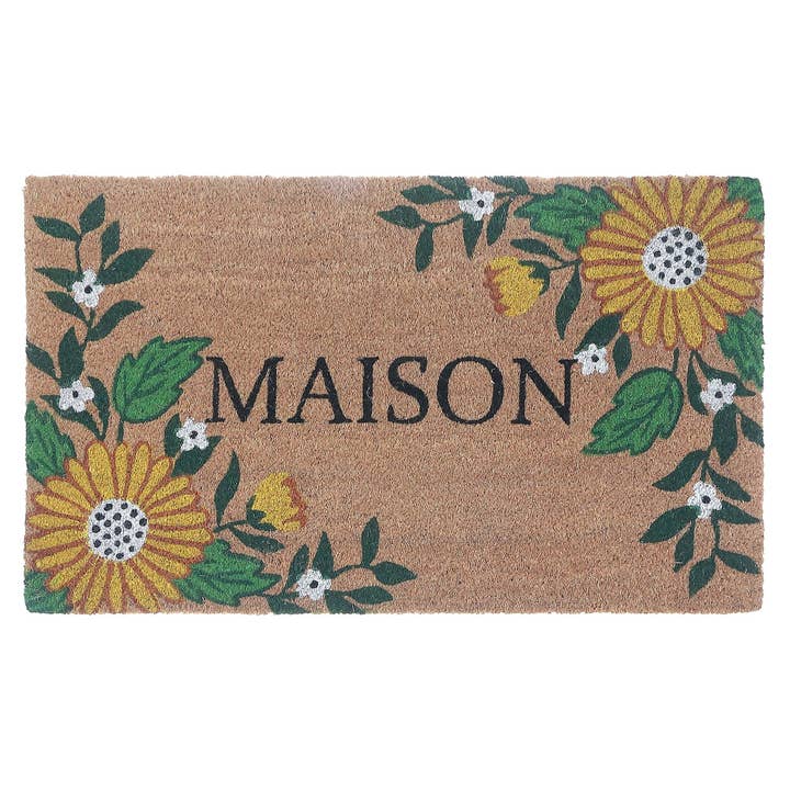 Coir Door Mat Sunflower Maison for wholesale by IH Casa Decor