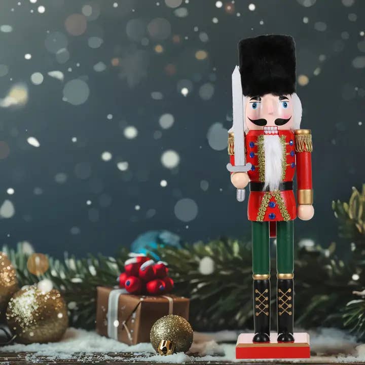 SINT - Wholesale Holiday Nutcracker - SINT 15 Inch Traditional Wooden Nutcracker for Christmas Decorations21