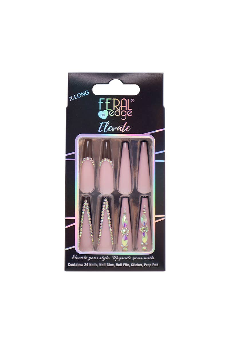 PINEAPPLE Beauty – wholesale Lösnaglar – Feral Edge Obsessed-13 Elevate Press on Nail Kit - 120