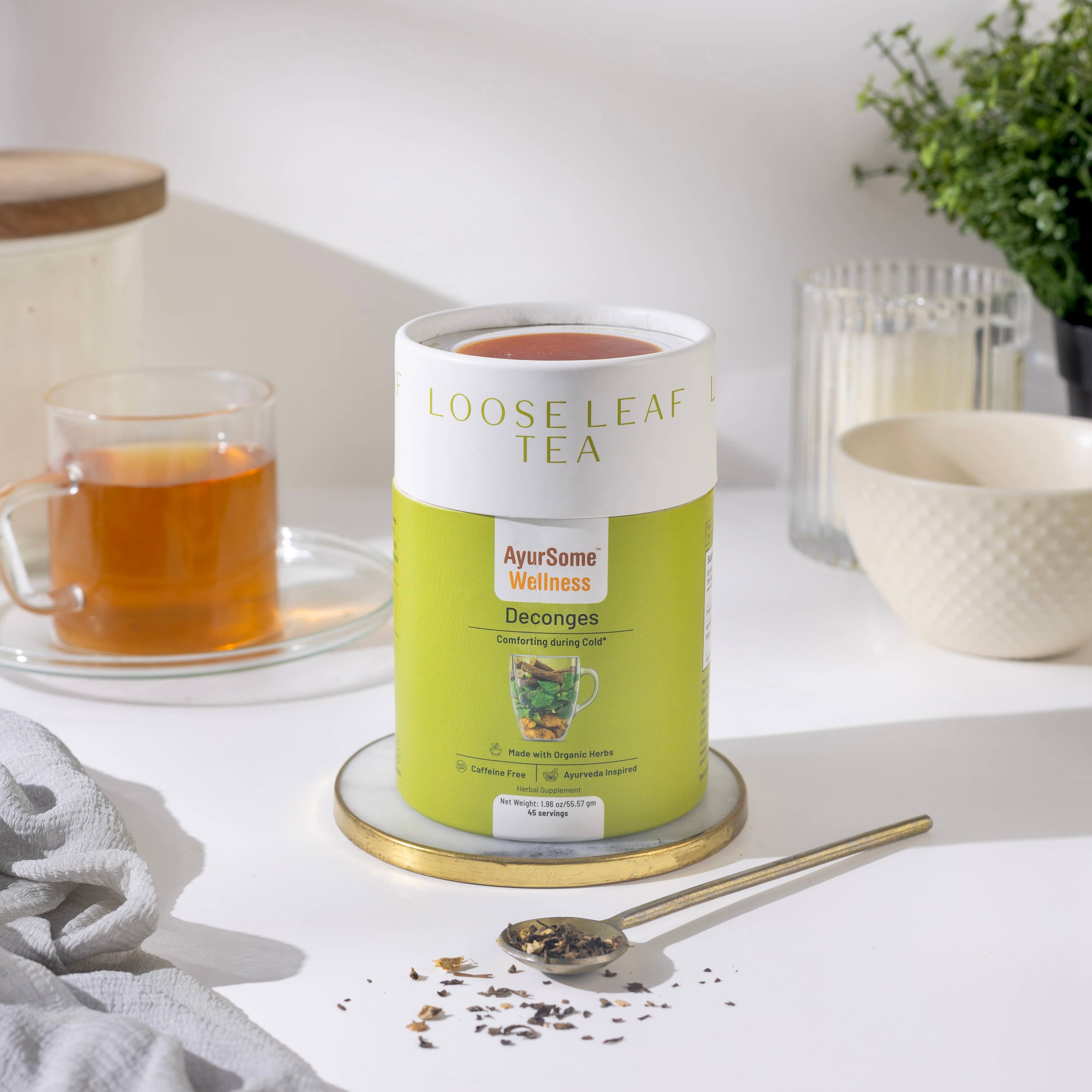 AyurSome Wellness - Wholesale Loose Tea - Organic Holy Basil tea blend - Deconges Tea - Loose leaf 1