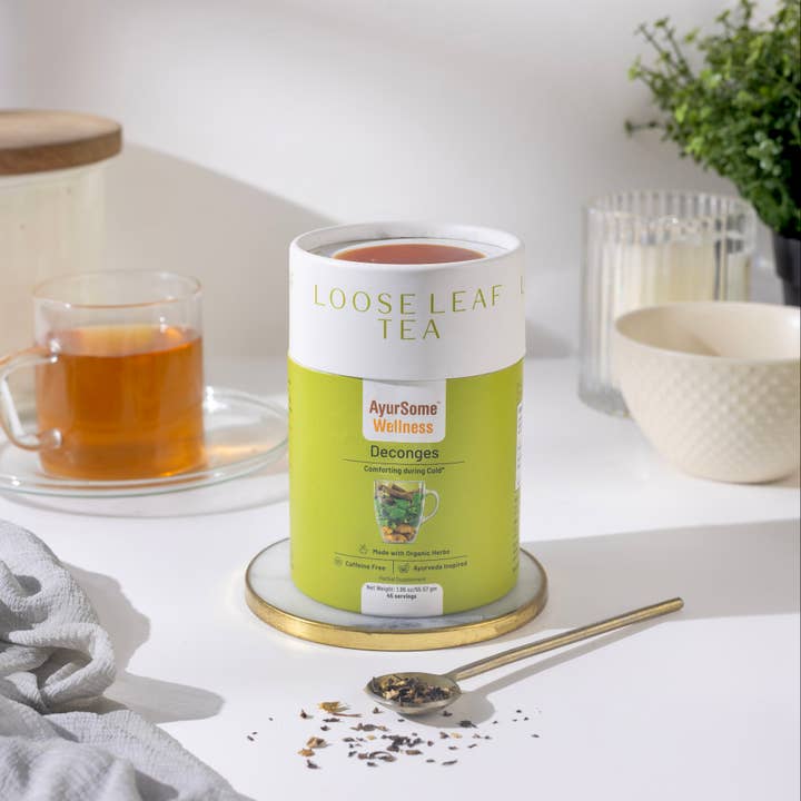 AyurSome Wellness - Wholesale Loose Tea - Organic Holy Basil tea blend - Deconges Tea - Loose leaf 1