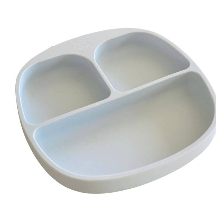 Mini & Me - Wholesale Dinner Plate - Kids & Baby - Mini & Me Divider Plate Ice Blue