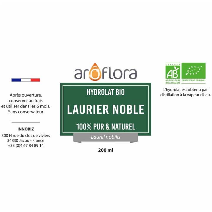 INNOBIZ - Wholesale Face & Body Mist/Water - Organic Noble Laurel Hydrosols 200ml
