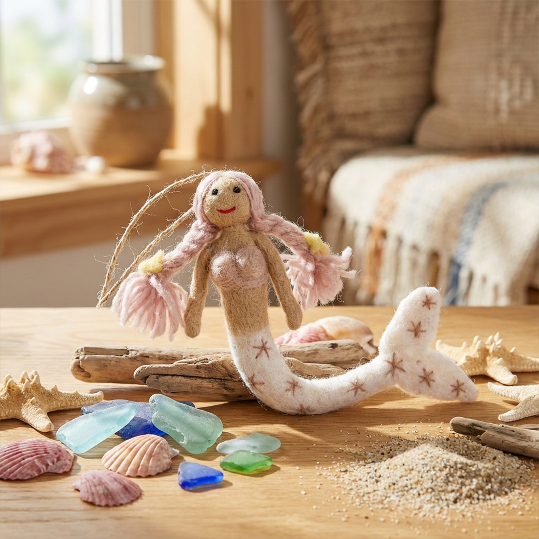Felt So Good - Wholesale Ornament - Handmade Felt Magical Mermaids Hanging Decorations15