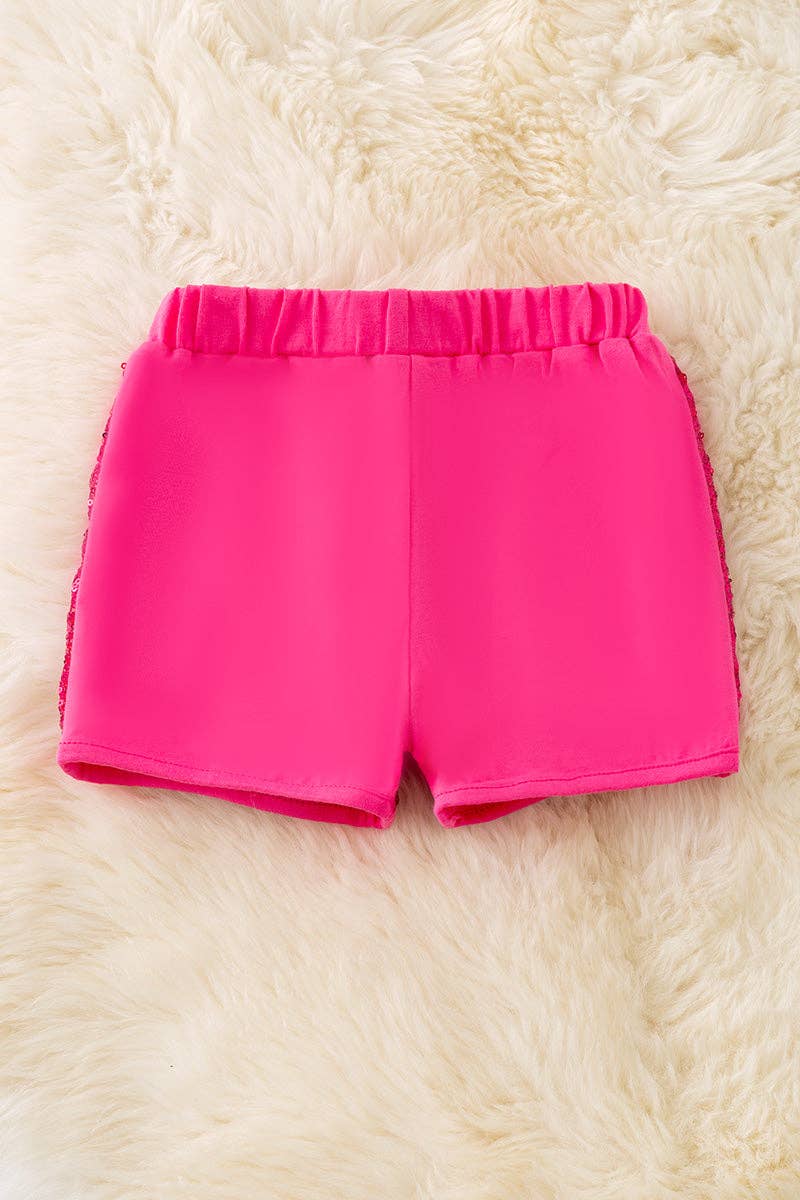 Kids Charm Online - Wholesale Shorts - Kids - Girl front sequins shorts. Available in 3 colors. Sol8