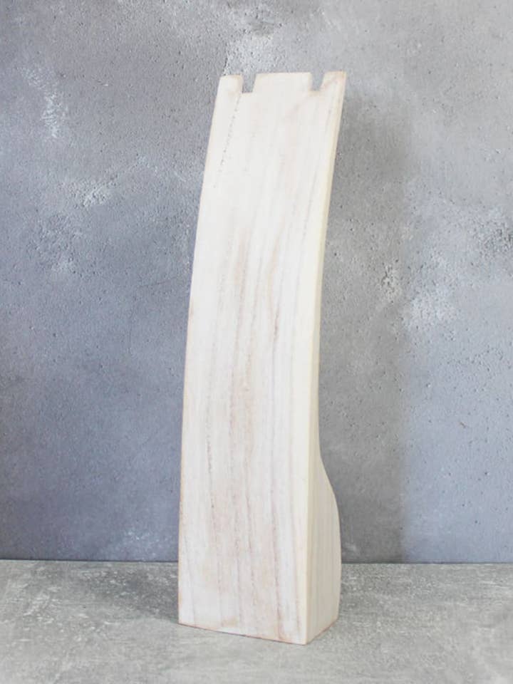 EL1006W WOODEN NECKLACE DISPLAY BLOCK (30cm) for wholesale by Suzie Blue