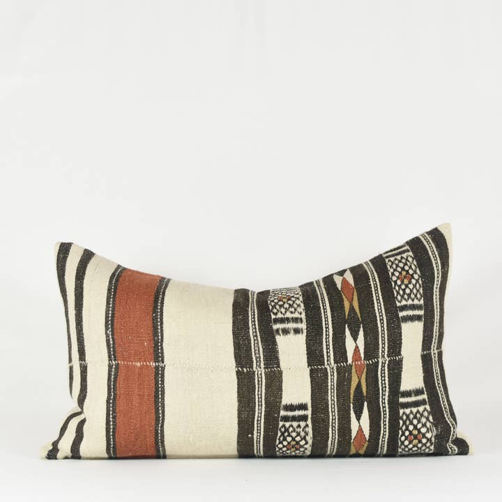 Kaya Vintage Fulani Wool Pillow for wholesale by Xasmin Interiors LLC