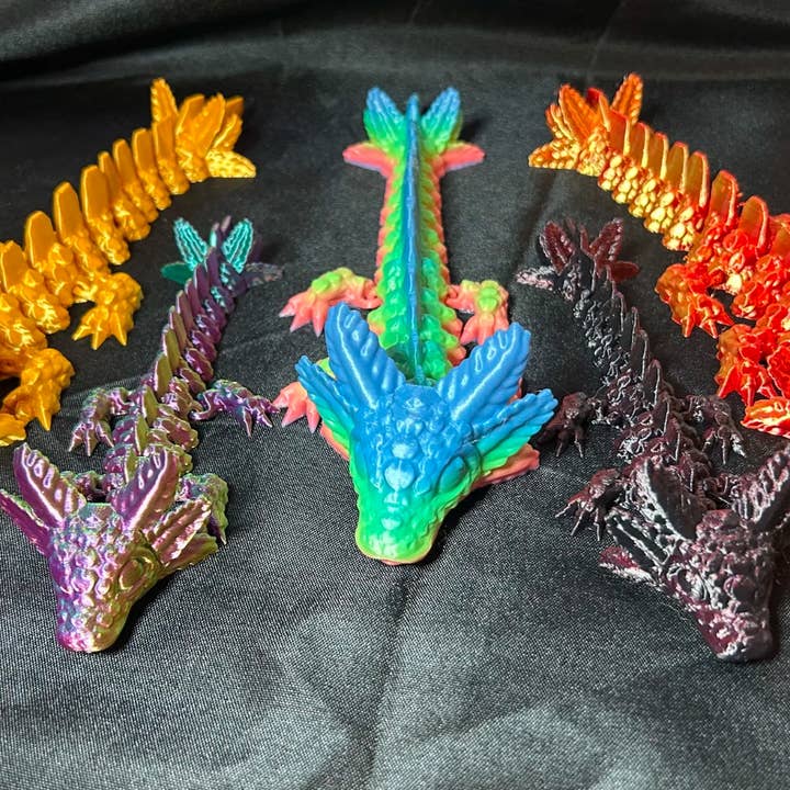 3D Printed Cinderwing Axolotl Dragon - PLA Filament for wholesale by Caps Collections