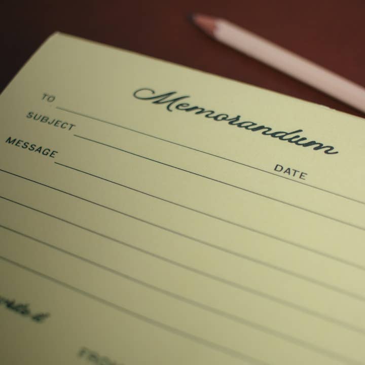 Dugout Paper Co. - Wholesale Notepad - Memorandum Notepad — Yellow1