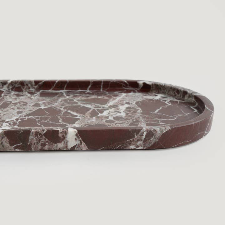 Kiwano Concept – Engroshandel Pyntebakke – ROSA LEVANTO MARMOR OVAL BAKKE