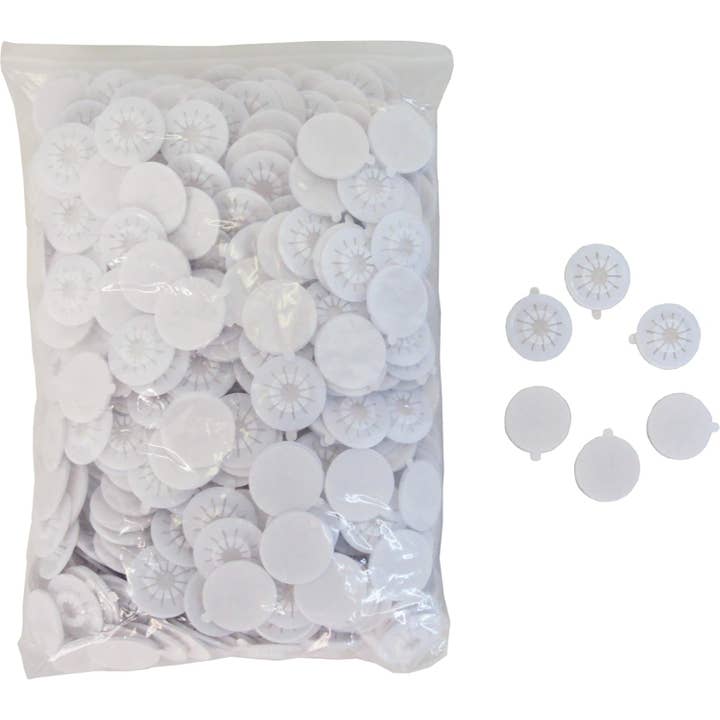Square Deal Recordings & Supplies - Wholesale Craft Supplies - CD Accessory - Adhesive Backed White Spider Rosettes / Hubs2