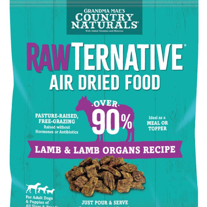 Petdropshipper - Wholesale Pet Food - Dog - Grandma Mae's Country Naturals RawTernative Air Dried Dry Dog Food Lamb & Lamb Organs 1ea/5 oz