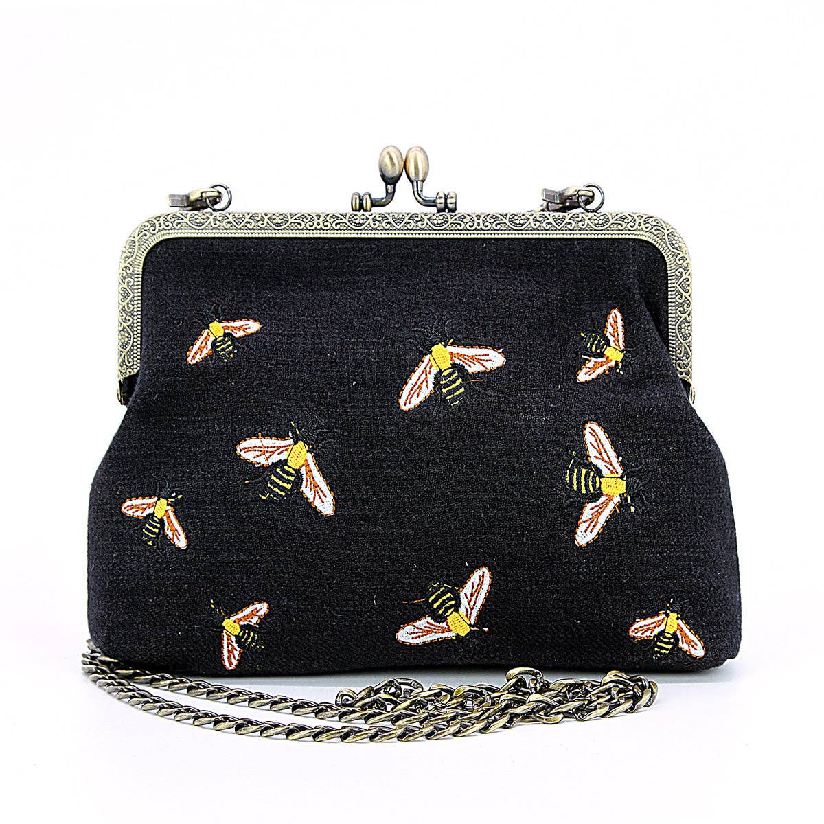 COMECO INC - Wholesale Clutch Bag - Women's - Bees Kisslock Bag6