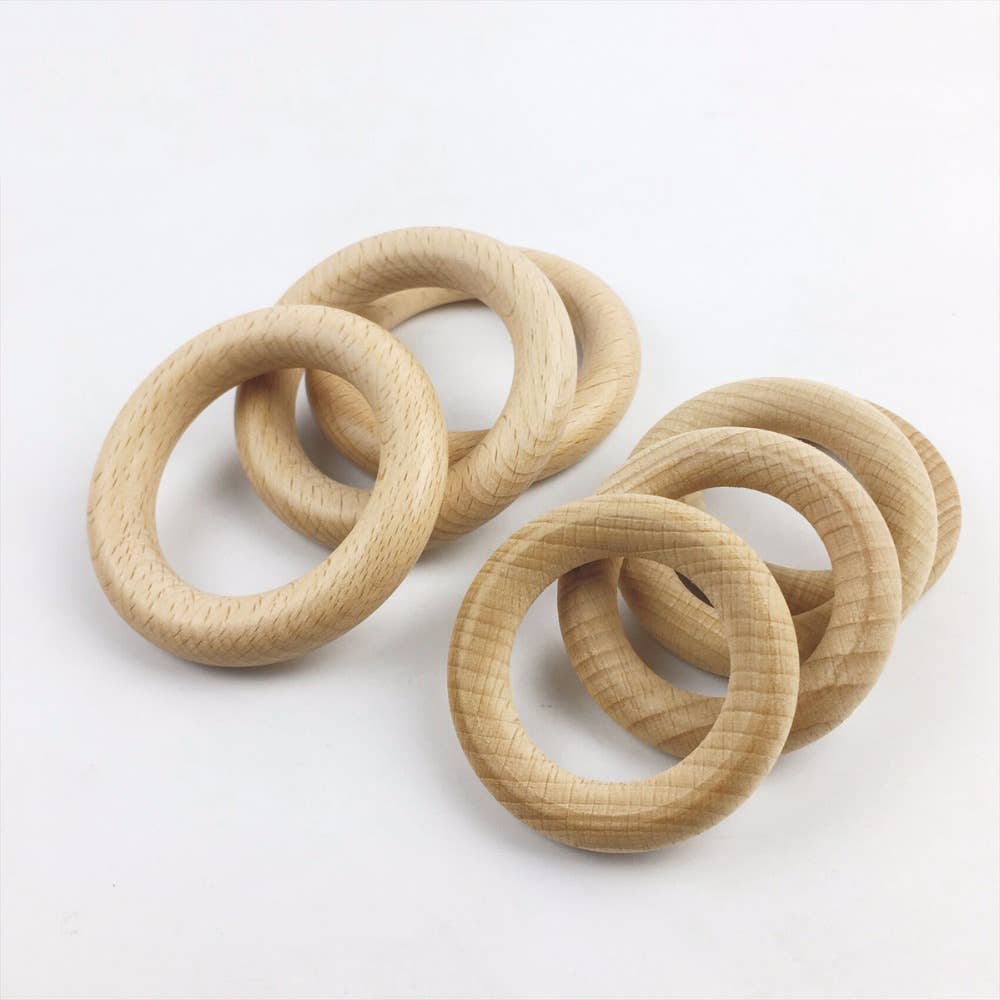 SGN Group LTD - Wholesale Wood Toy - Kids - 10 pcs Macrame rings, wooden teethings, wooden wheels rings8