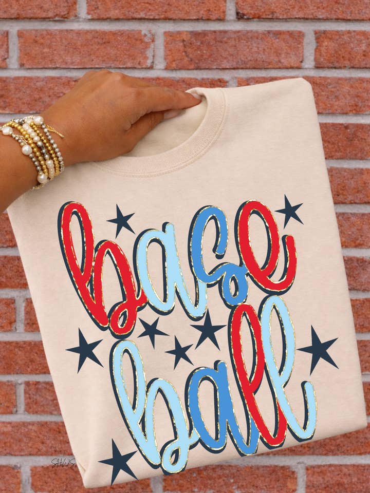 Baseball Stars Tee + Sweatshirt for wholesale by Shop Hal Wholesale