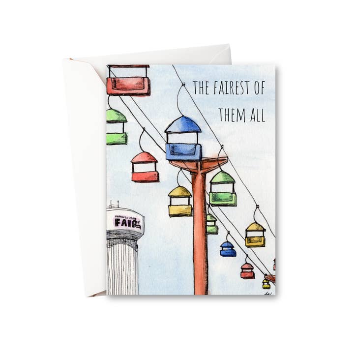The Fairest of Them All - MN State Fair Watercolor Greeting Card for wholesale by Alyssa Whetstone Art