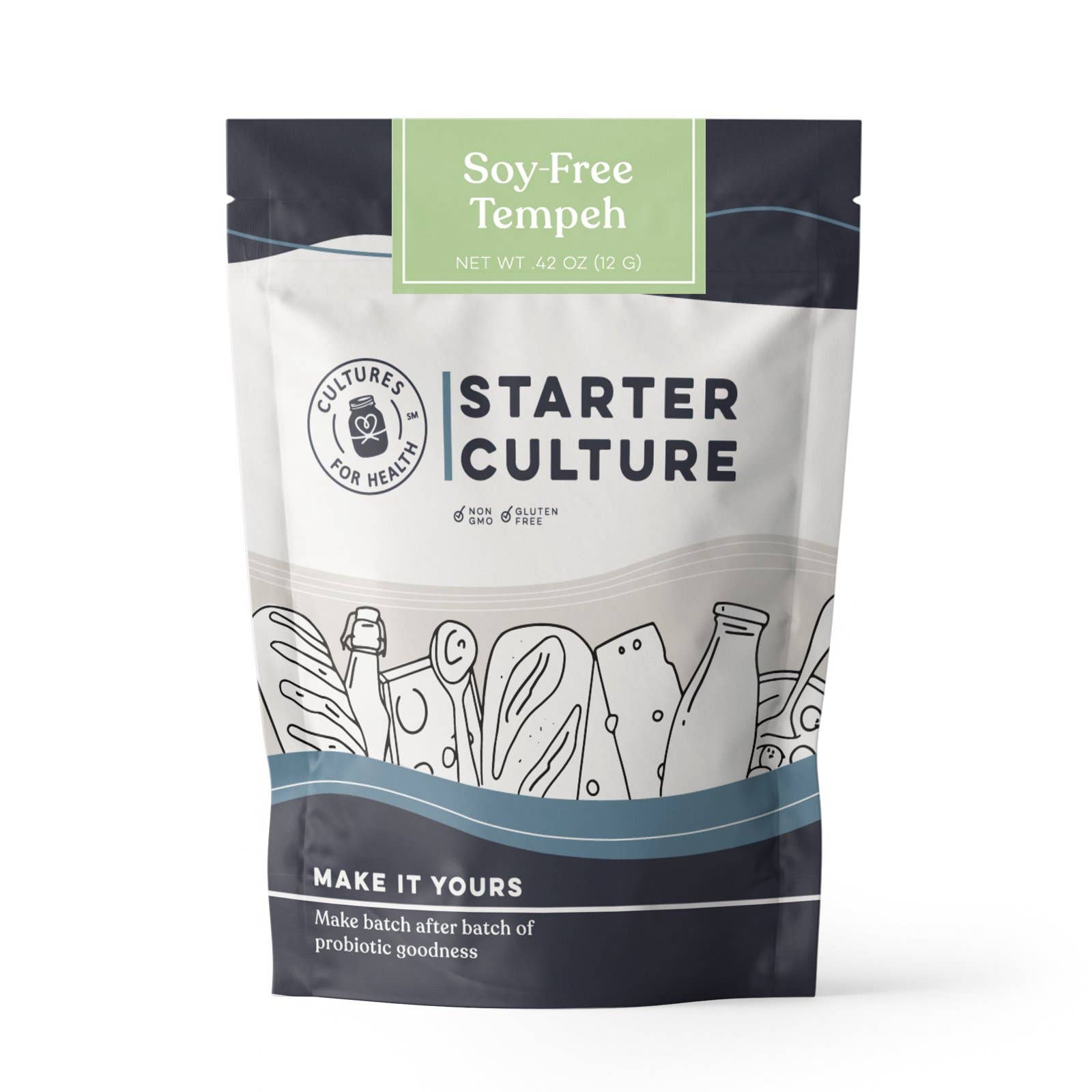 Cultures for Health - Wholesale DIY Food Kit - Soy Free Tempeh Starter Culture (8 Count Case Pack)0