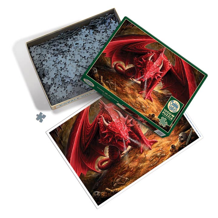Outset Games and Cobble Hill Puzzles - Wholesale Puzzle - Adult - Dragon's Lair 1000pc puzzle